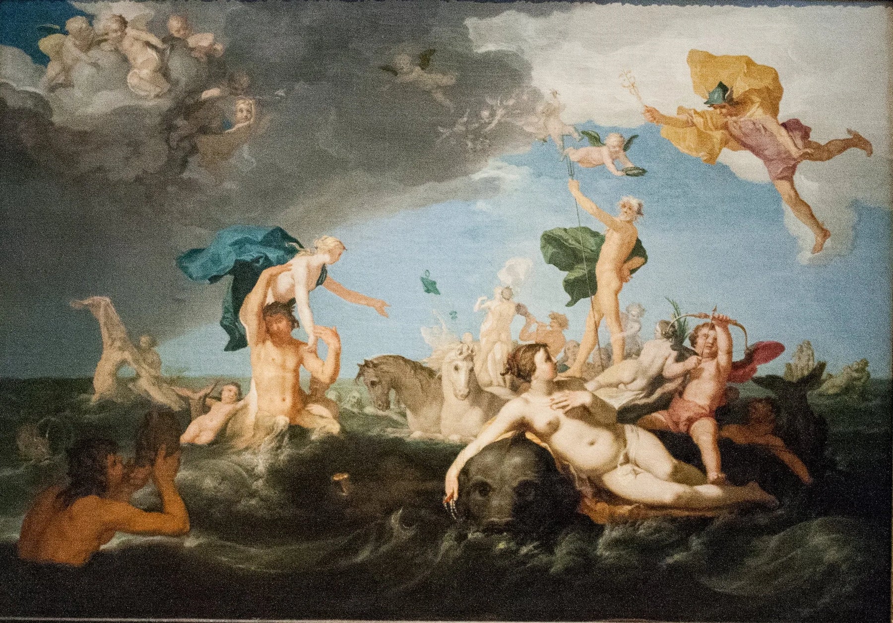 triomphe de Neptune - Abraham Bloemaert image 1 reproduction artisanale de tableau
