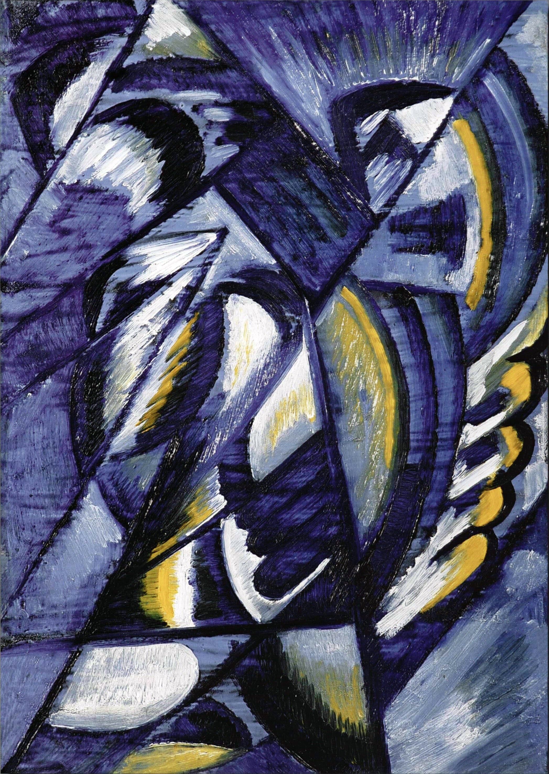 Bleu sur tôle - Olga Rozanova