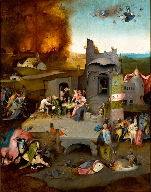 Kuszenie św. Antoniego. - Hieronymus Bosch