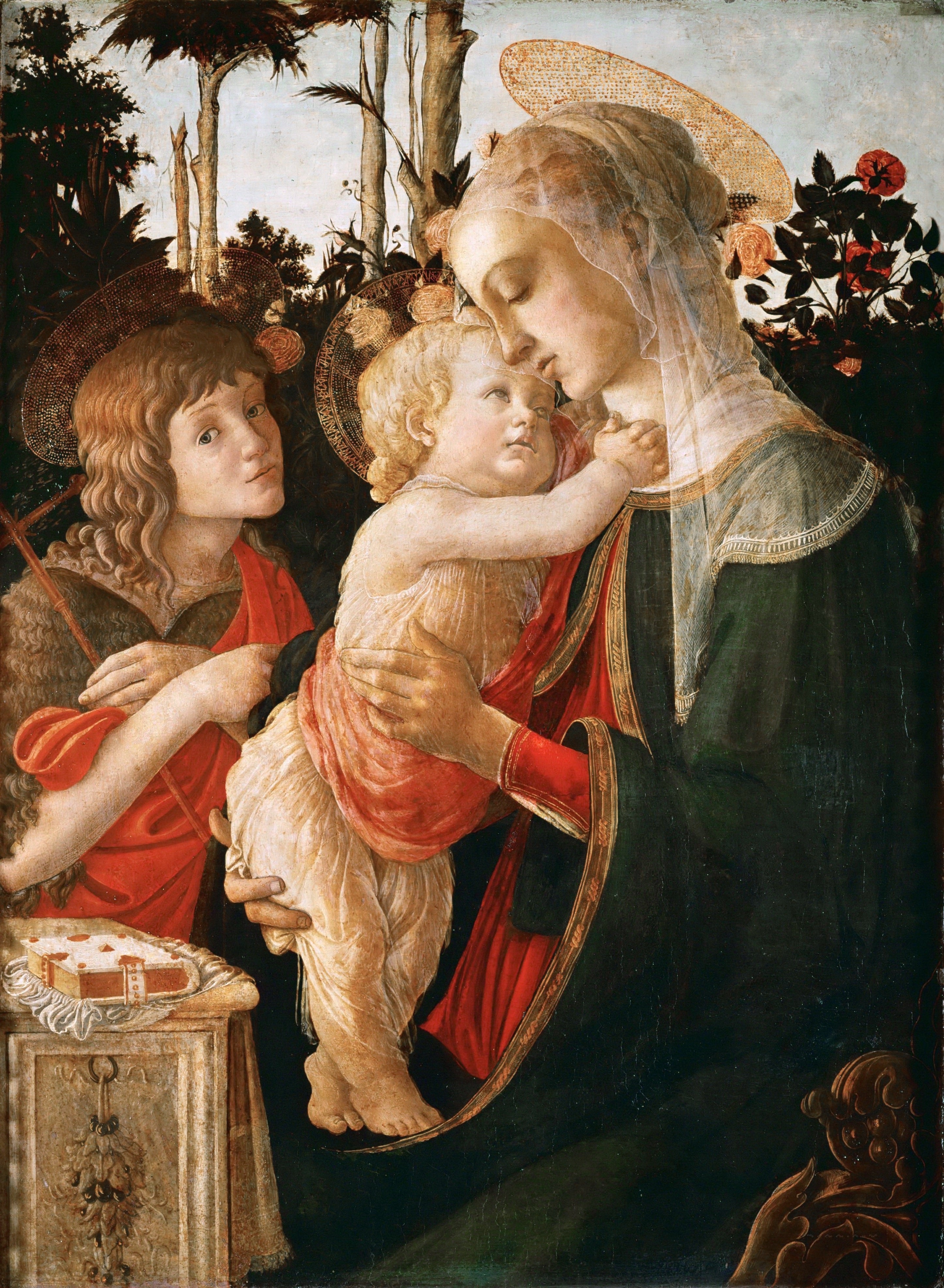 Madonna z Dzieciątkiem i młodym świętym Janem Chrzcicielem - Sandro Botticelli