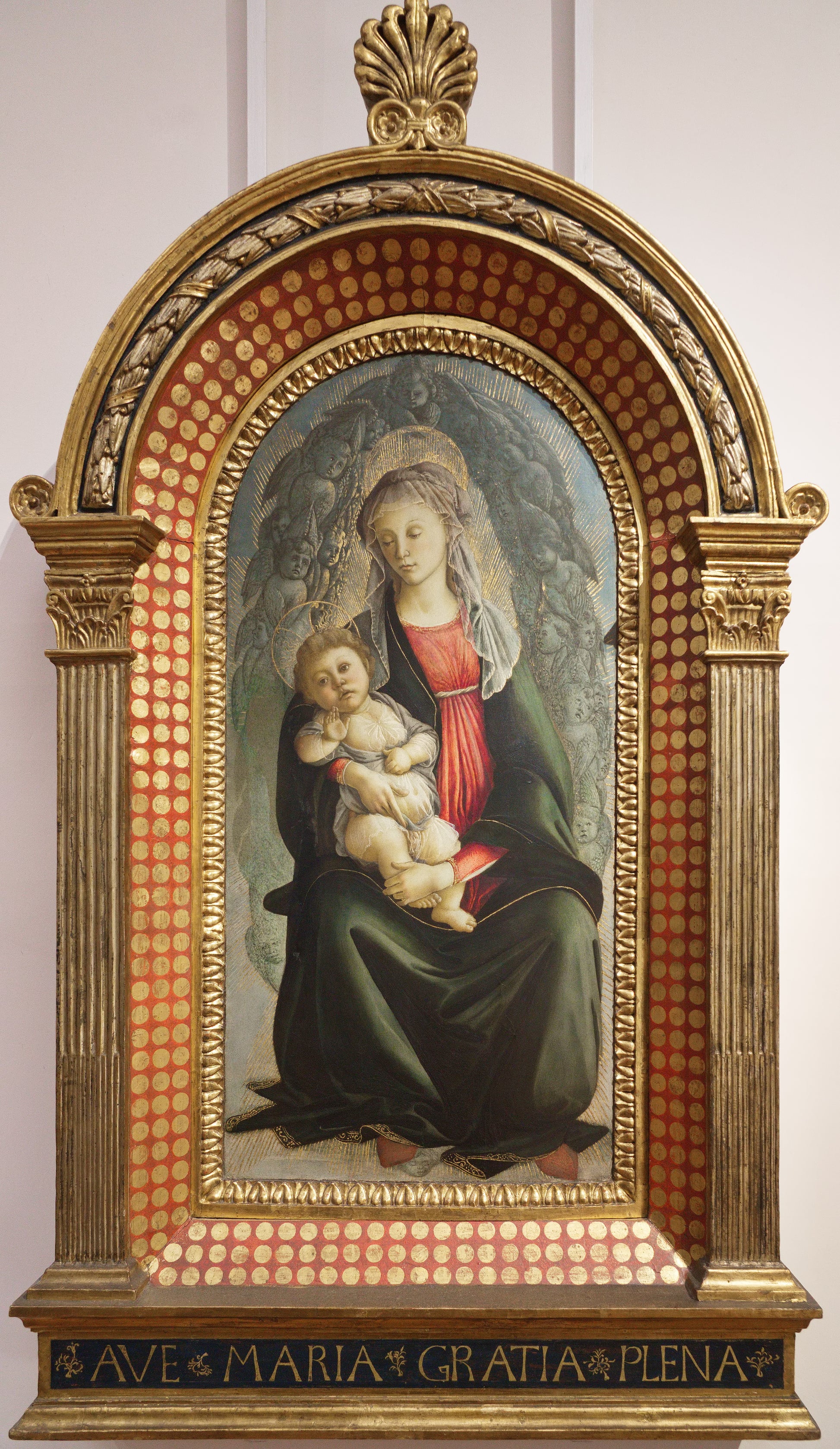 Madonna z Dzieciątkiem w chwale serafinów - Sandro Botticelli
