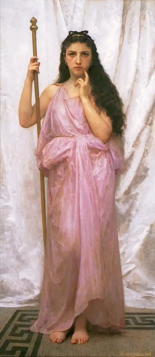Reproduction du tableau « Jeune Prêtresse - Bouguereau » par Alpha Reproduction en peinture à l’huile