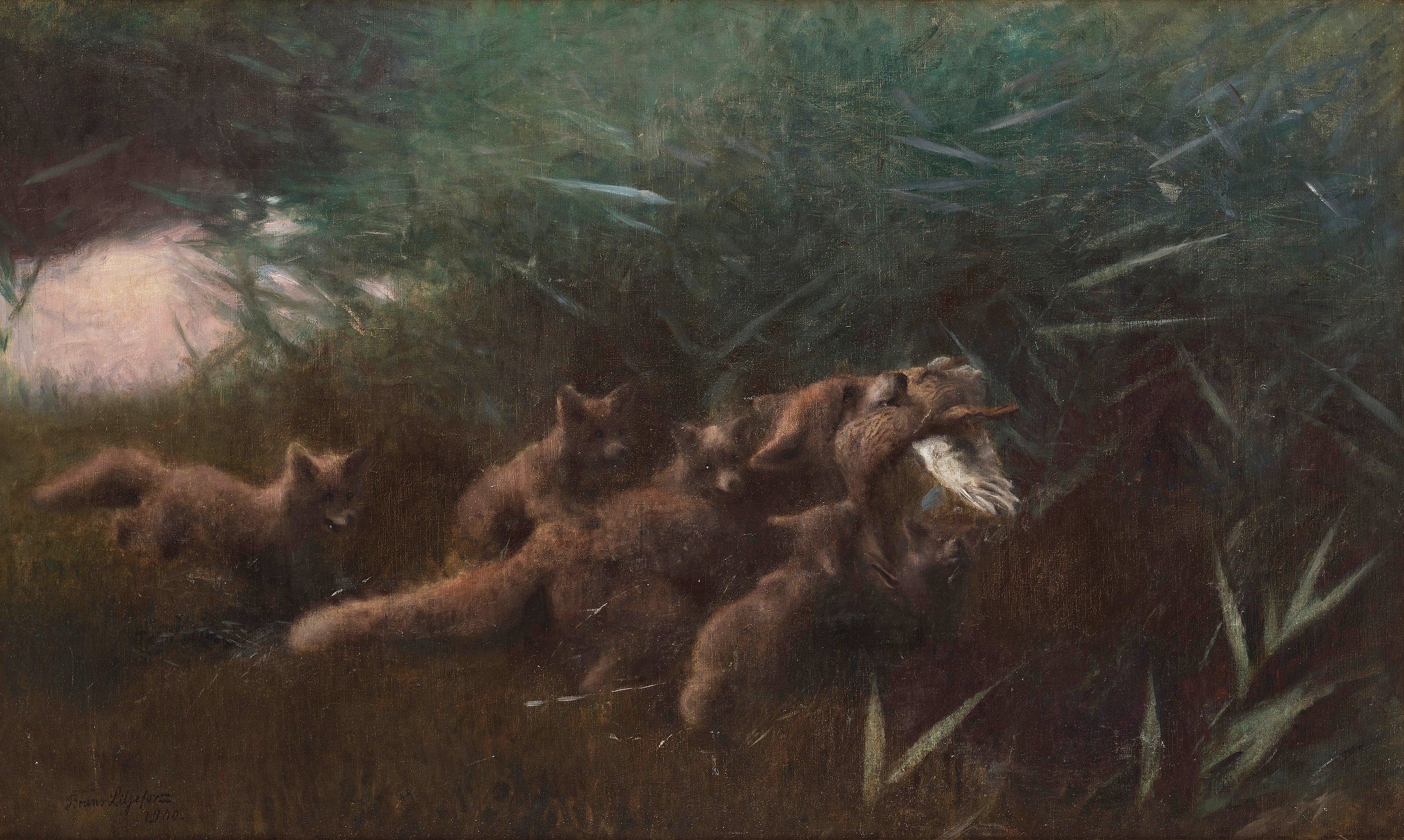 Famille Fox - Bruno Liljefors