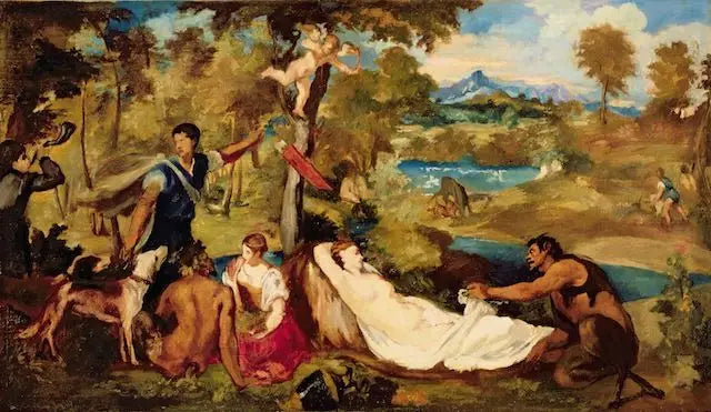 Jowisz i Antiope - Édouard Manet