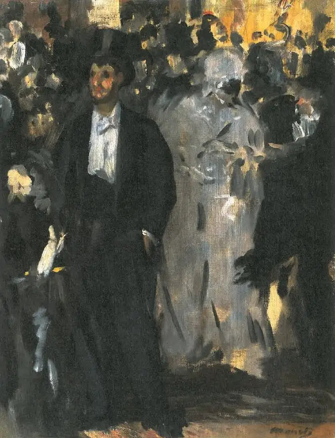 Reproduction du tableau « Bal masqué à l’opéra - Édouard Manet » par Alpha Reproduction en peinture à l’huile