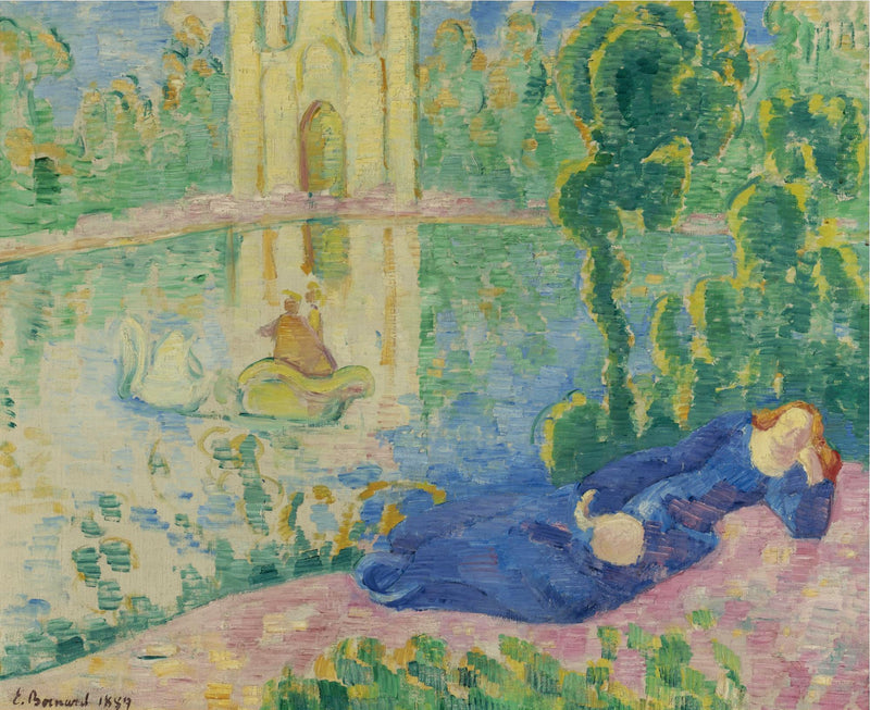 Lohengrin (Jezioro łabędzie) - Émile Bernard