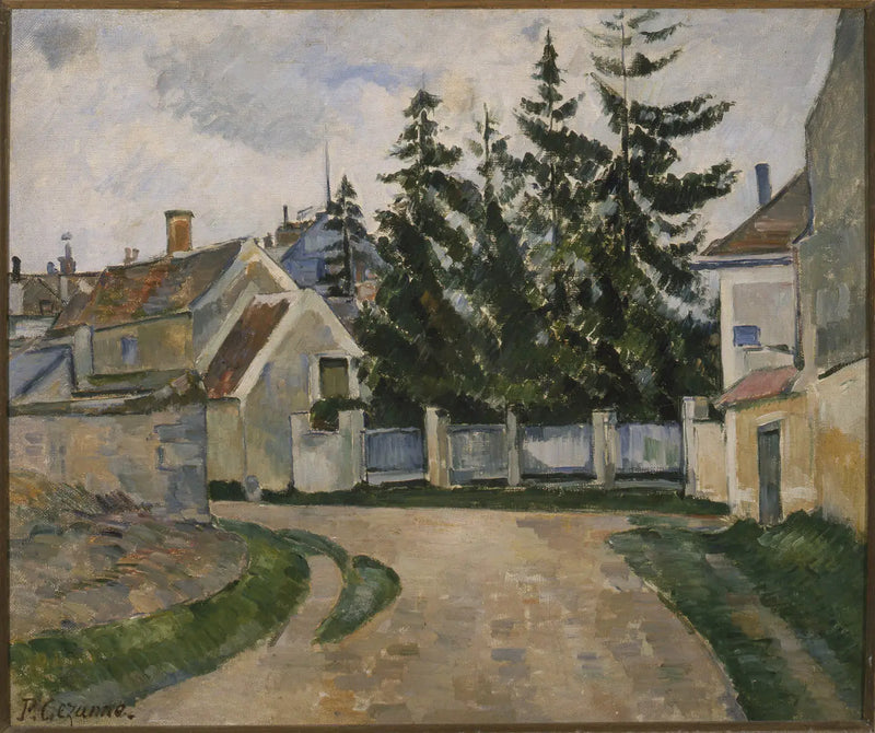 Domy i choinki - Paul Cézanne