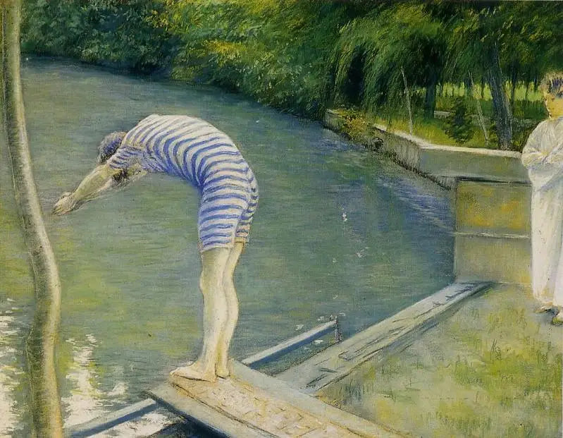 Pływak - Gustave Caillebotte