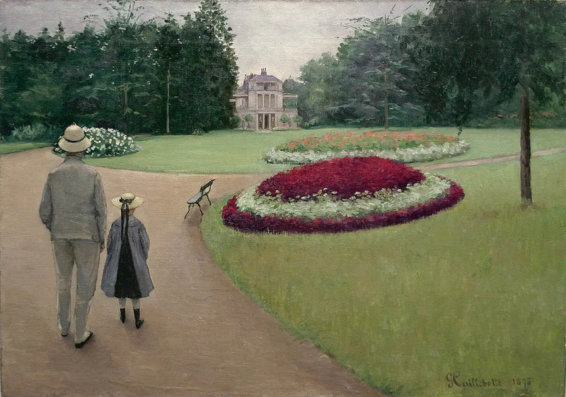 Park posiadłości Caillebotte w Yerres - Gustave Caillebotte