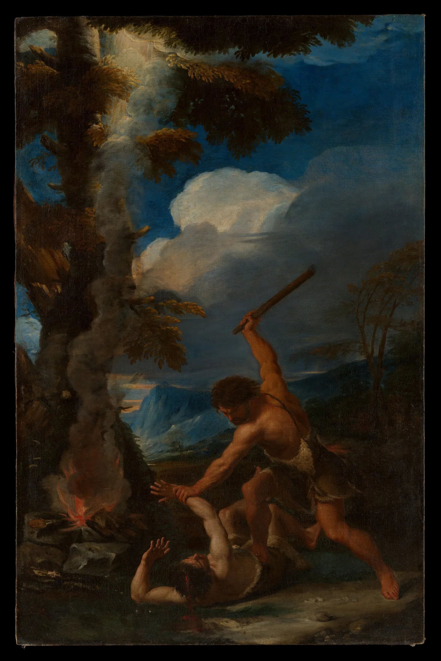 Caïn tuant Abel - Pier Francesco Mola image 1 copie de tableau peinte à la main