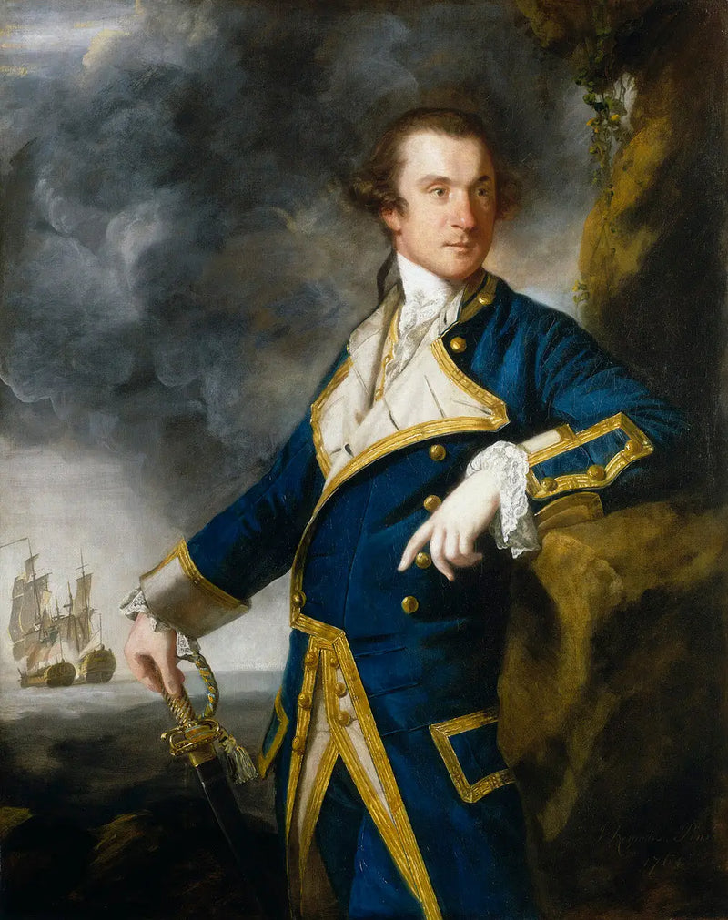 Kapitan Alexander Hood, 1726-1814 - Joshua Reynolds