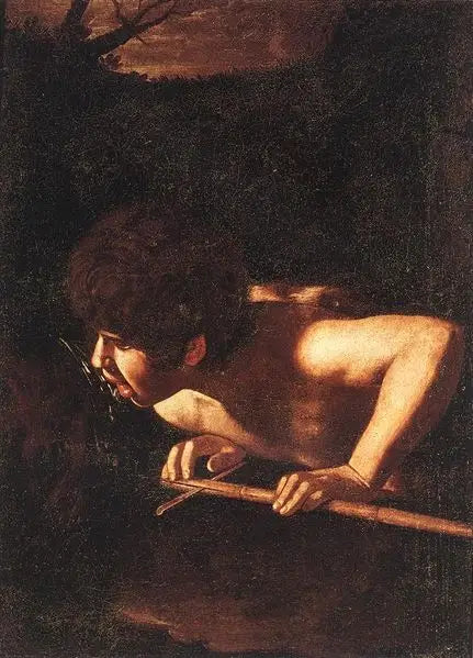Święty Jan Chrzciciel przy fontannie - Caravaggio