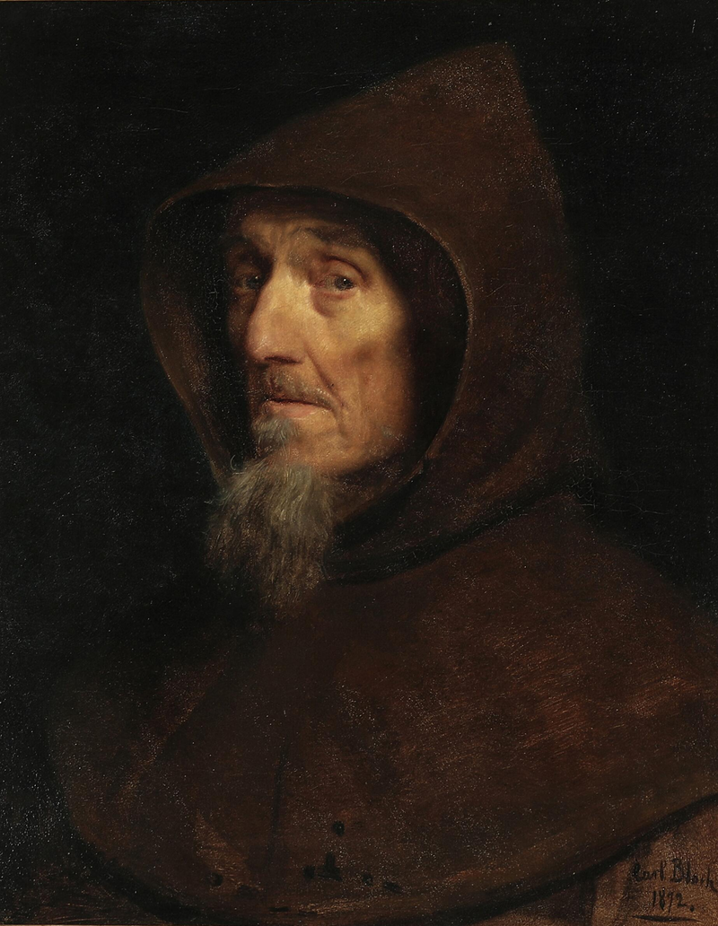Głowa mnicha. - Carl Heinrich Bloch