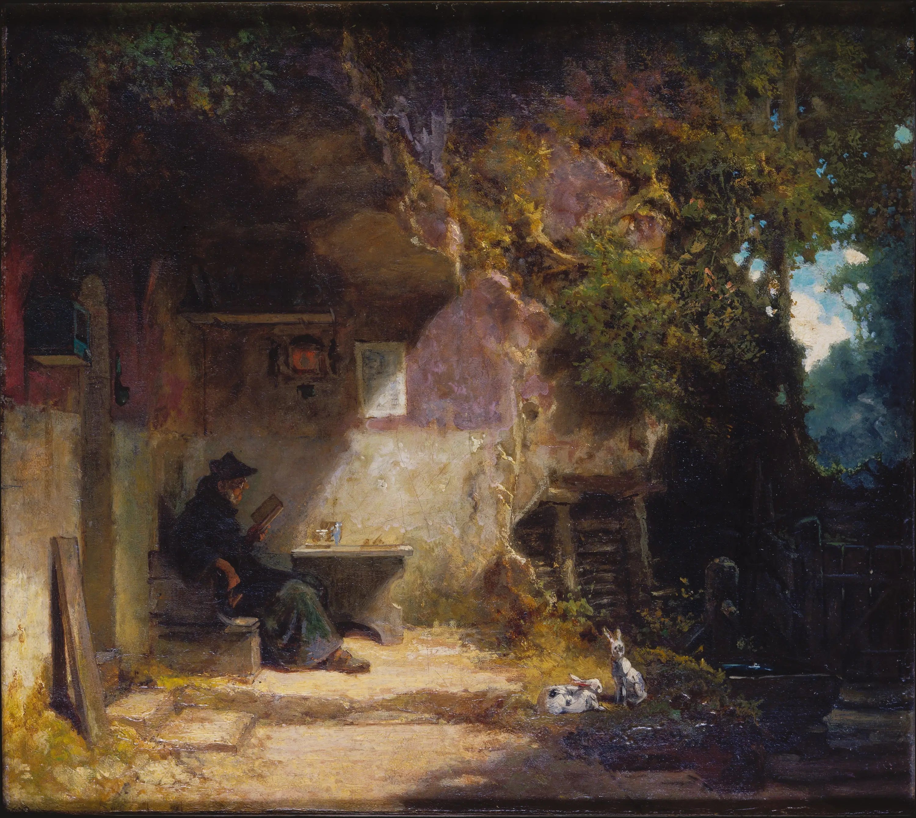 L’Ermite devant sa retraite - Carl Spitzweg - Alpha Reproduction