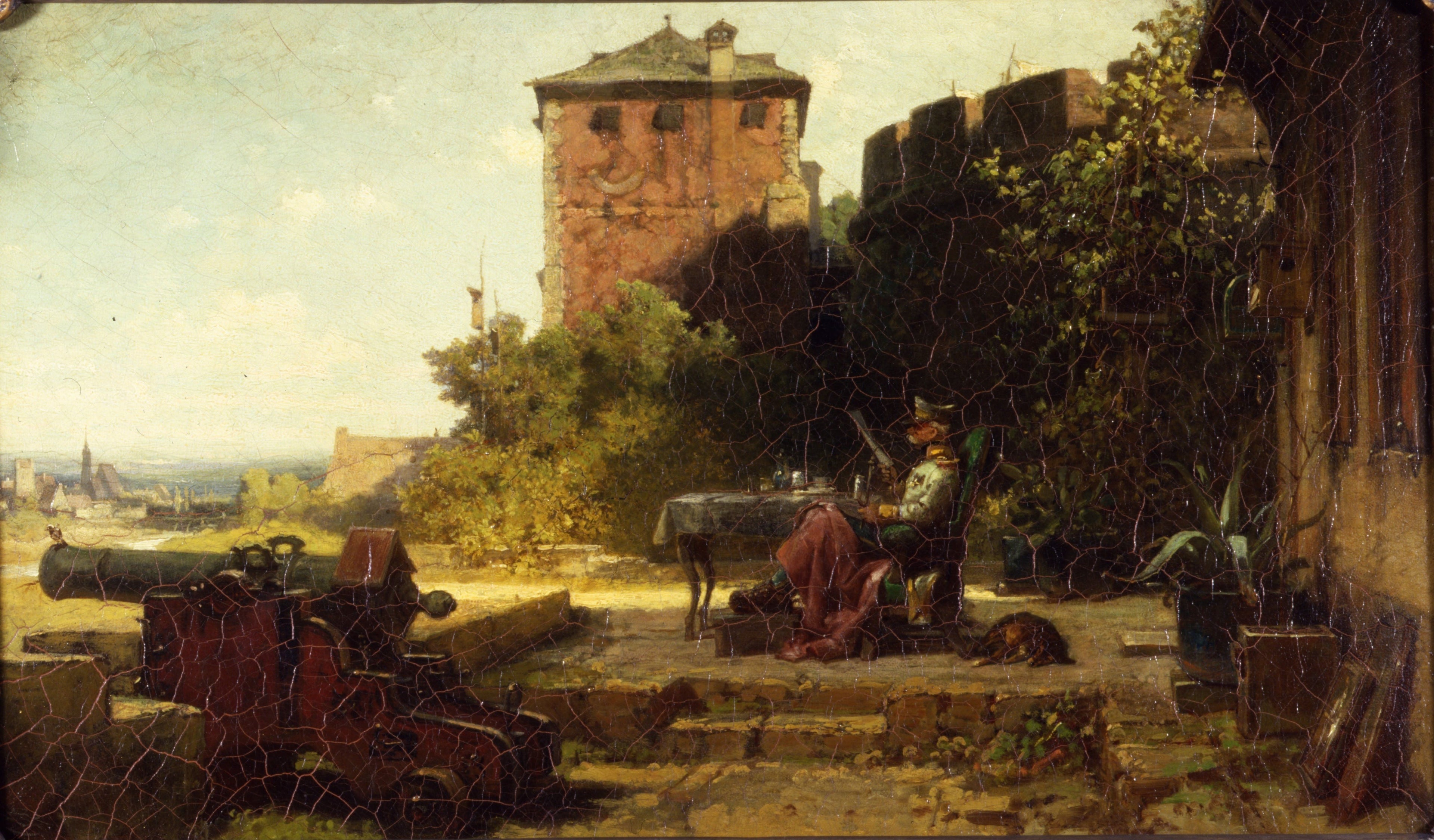 Stary dowódca fortecy - Carl Spitzweg