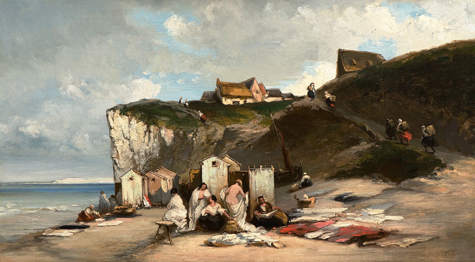 Kąpiel kobiet w Dieppe II - Carl Spitzweg