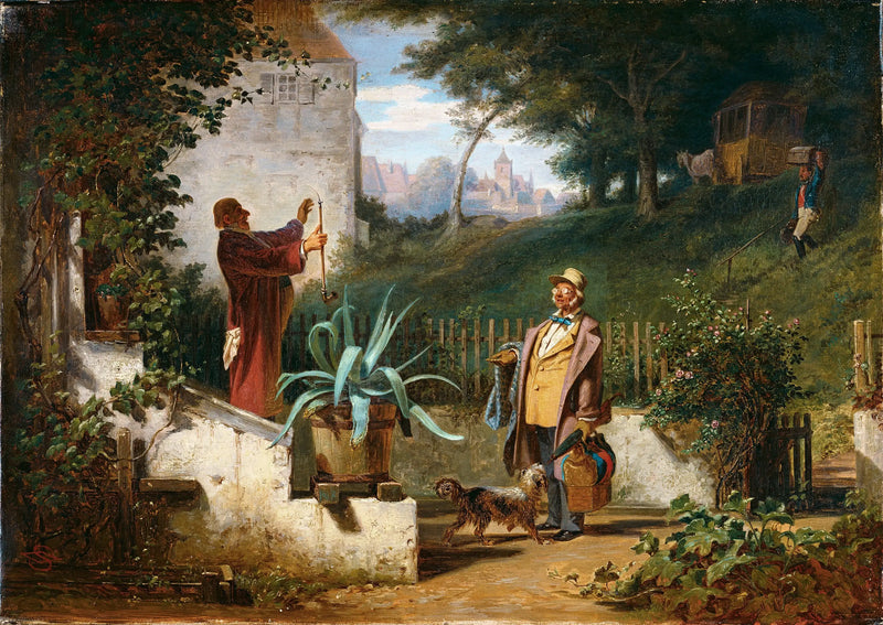 Przyjaciele z dzieciństwa - Carl Spitzweg