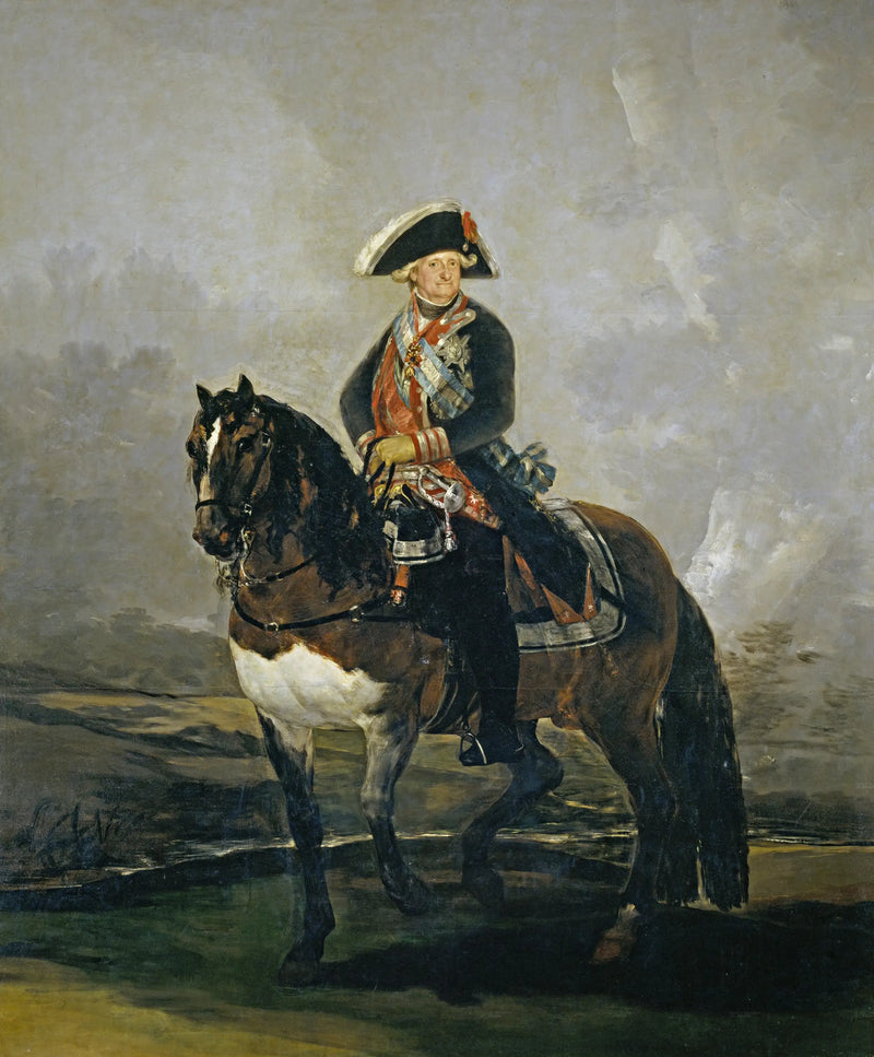 Karol IV na koniu - Francisco de Goya