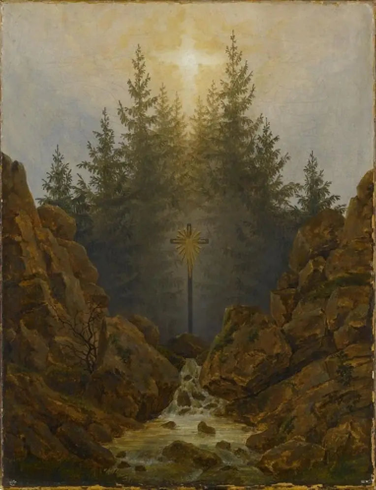 Krzyż w lesie - Caspar David Friedrich