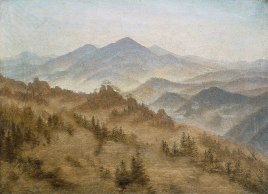 Krajobraz z Mont Rose w Szwajcarii Bohemii - Caspar David Friedrich