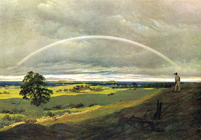 Krajobraz z tęczą - Caspar David Friedrich