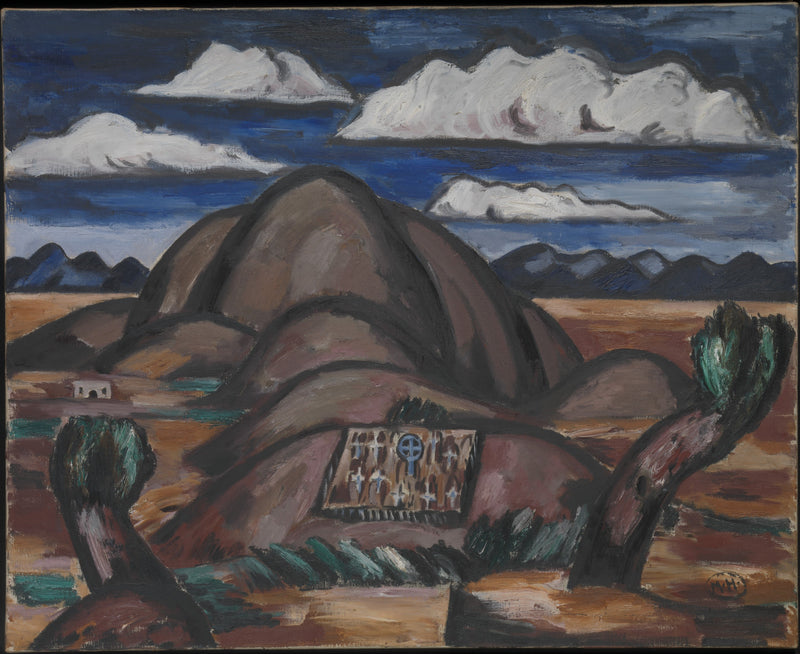 Cimetière, Nouveau-Mexique - Marsden Hartley