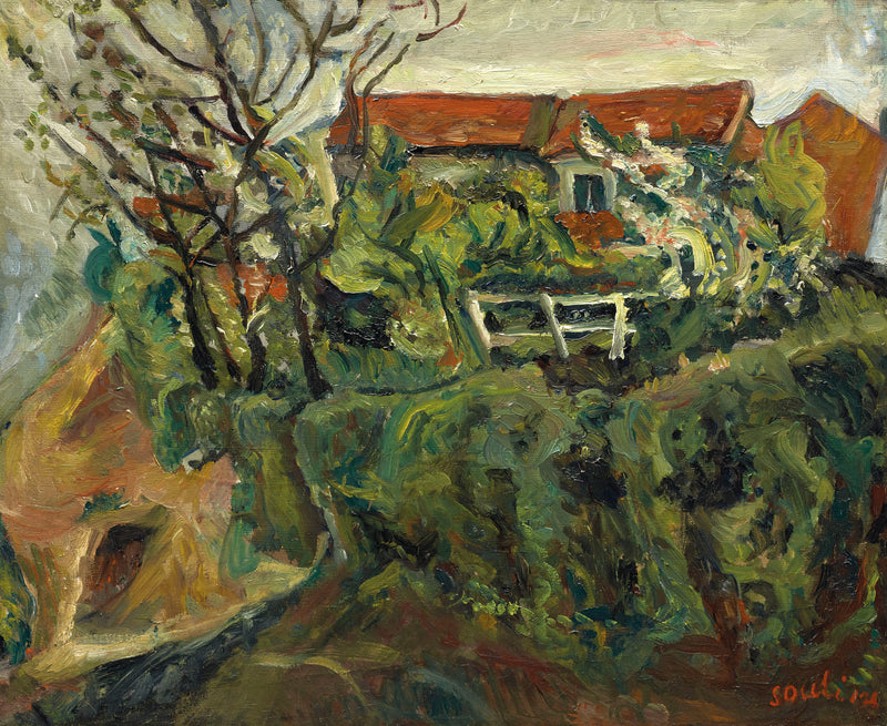 Domy na pejzażu - Chaim Soutine