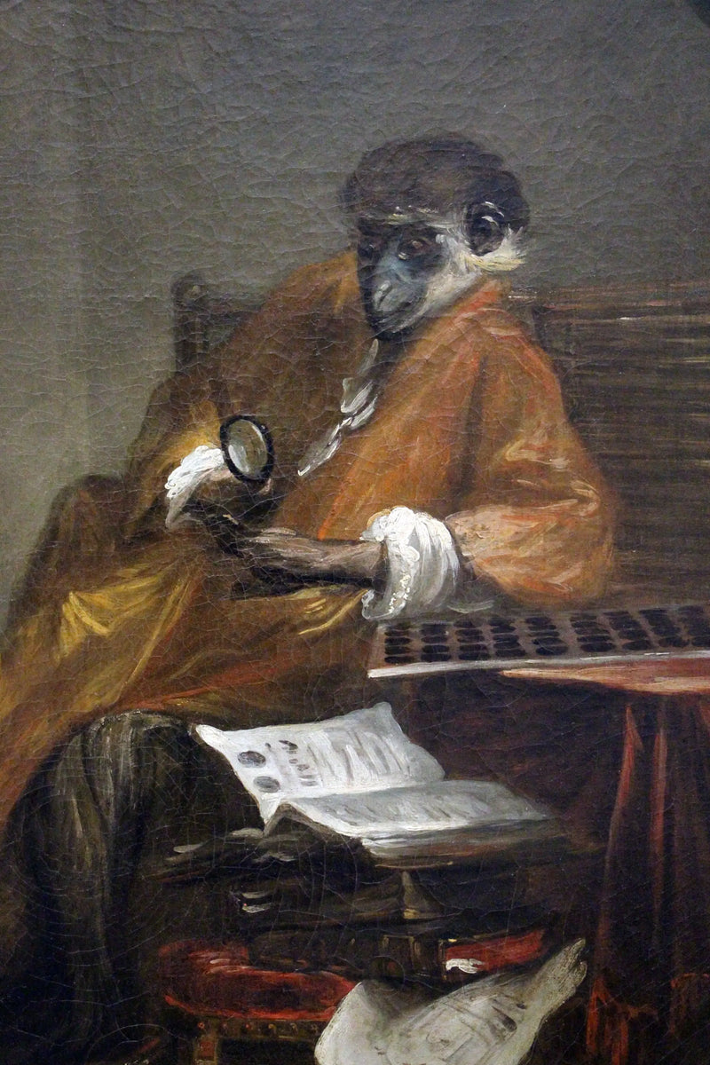 Małpa antykwariusz - Jean Simeón Chardin