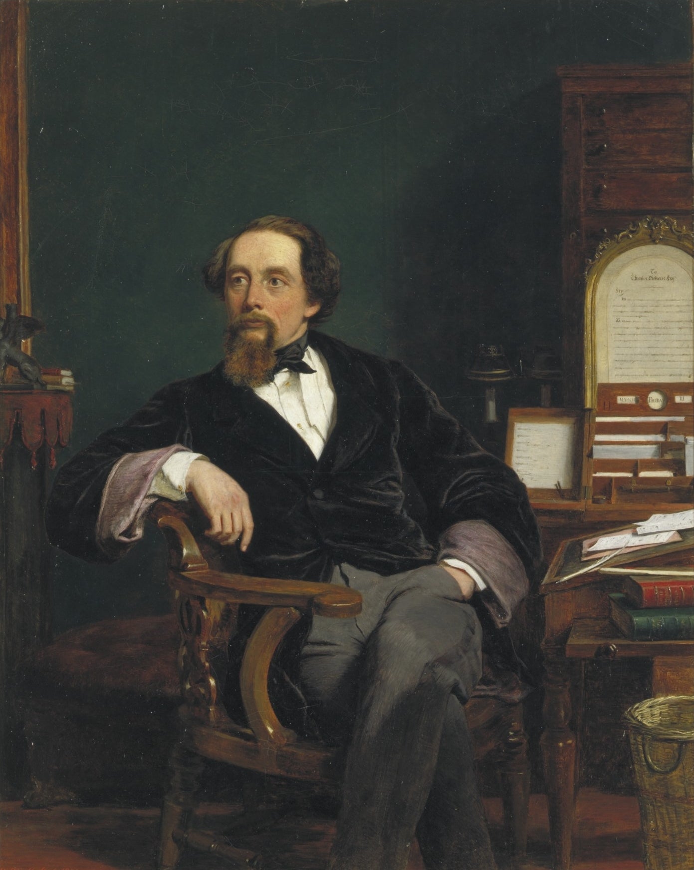 Charles Dickens dans son bureau - William Powell Frith