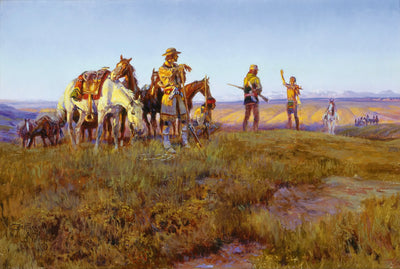 La Trêve de Wildman – Le Calumet de la Paix - Charles Marion Russell - Alpha Reproduction