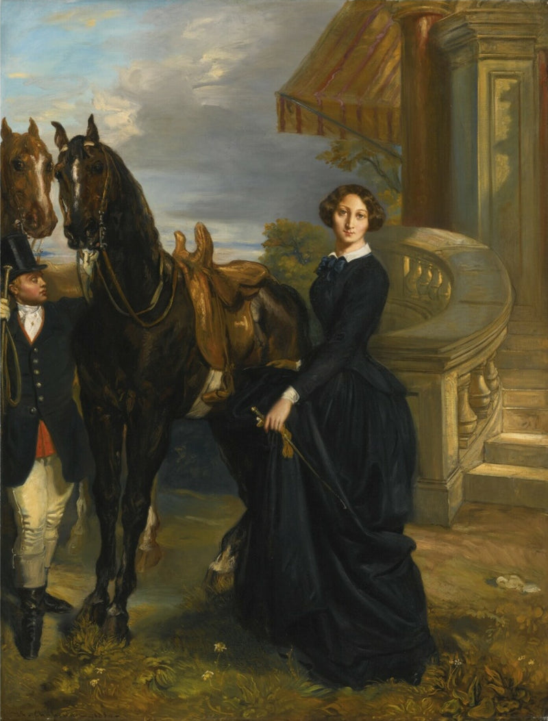 Portret hrabiny de Ranchicourt wyruszającej na polowanie na lisy - Théodore Chassériau