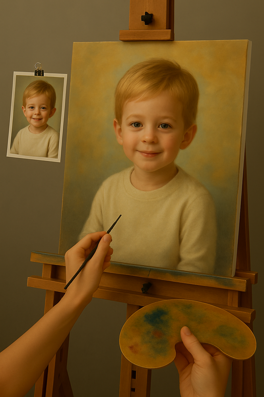 🎨 Personalizowany Obraz Dziecięcy – Unikalny Obraz Olejny