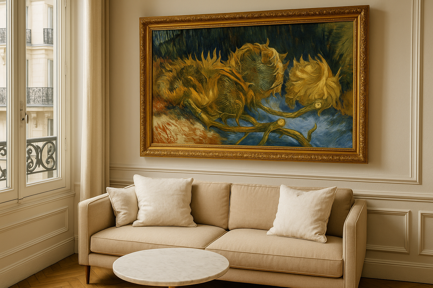 🌻 Cztery zwiędłe słoneczniki – Vincent van Gogh (1887)