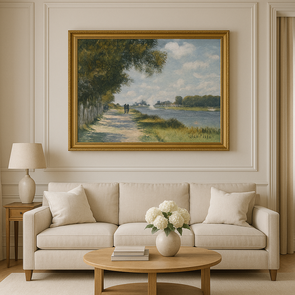 🌿 Sekwana w Argenteuil – Claude Monet (około 1874)