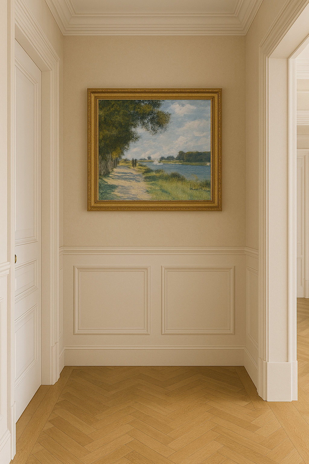 🌿 Sekwana w Argenteuil – Claude Monet (około 1874)