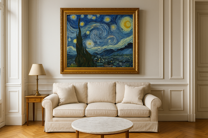🌌 Gwiaździsta noc – Vincent van Gogh (1889)