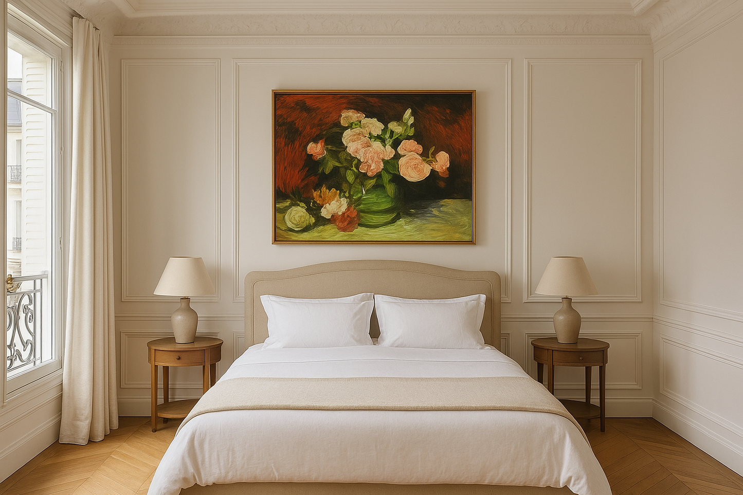 🌸 Piwonie i Róże – Vincent van Gogh (1890)