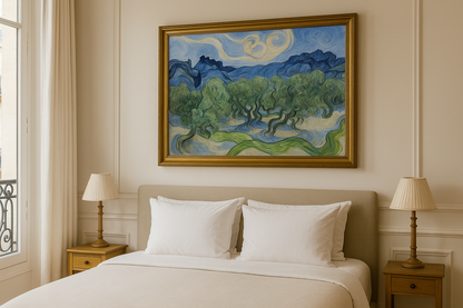 🖼️ Oliwki z Alpilles w tle – Vincent van Gogh (1889)