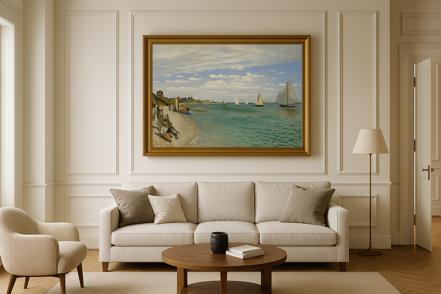⛵ Regaty w Sainte-Adresse – Claude Monet (1867)