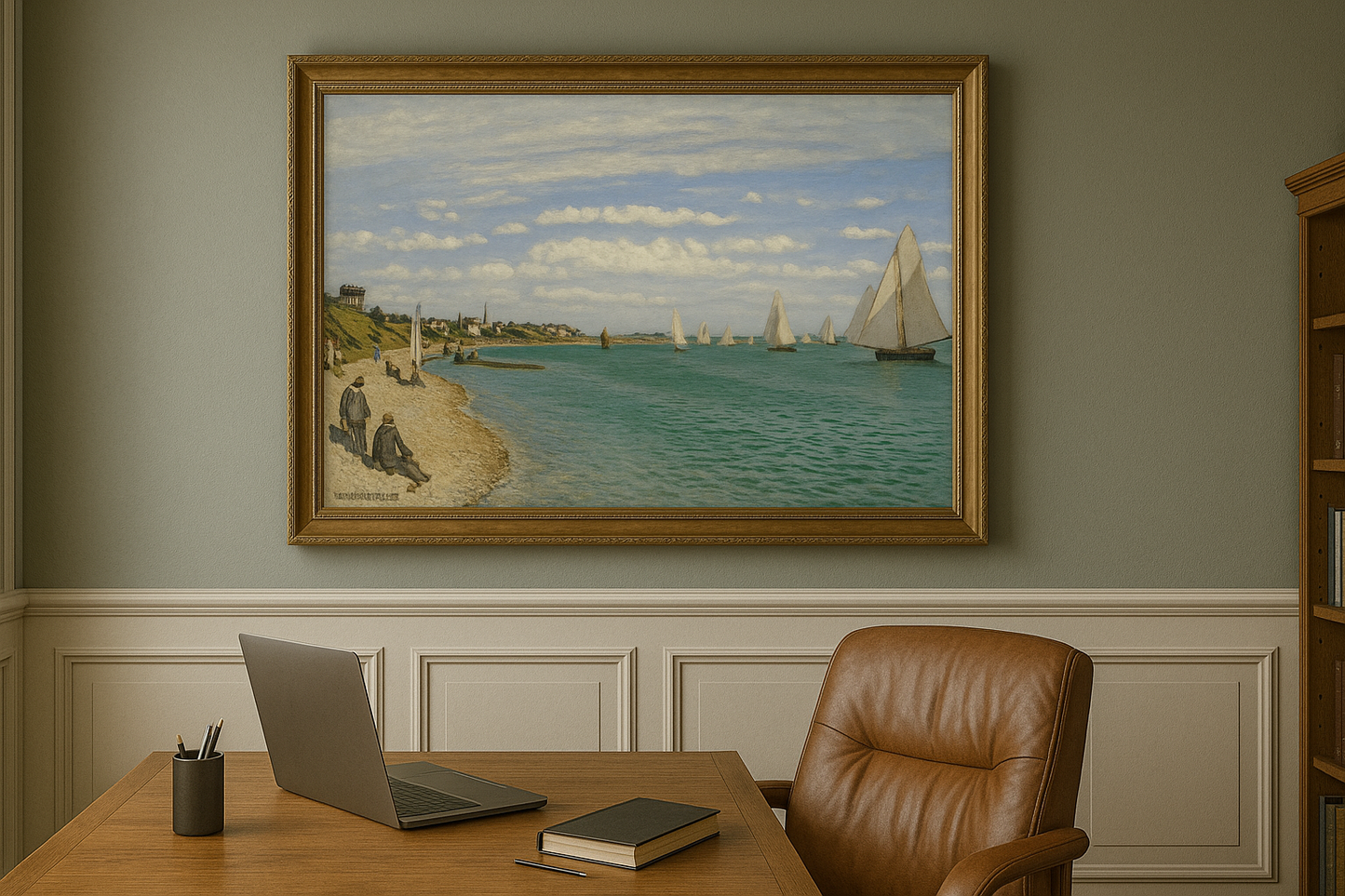 ⛵ Regaty w Sainte-Adresse – Claude Monet (1867)