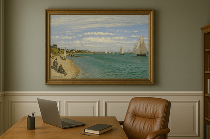 ⛵ Regaty w Sainte-Adresse – Claude Monet (1867)