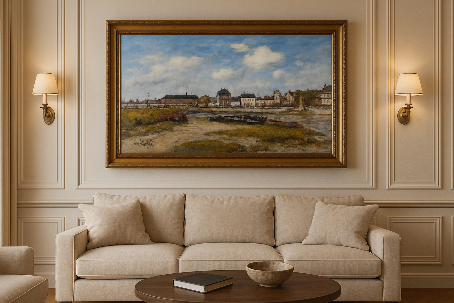 Port w Trouville, przy niskim stanie wody - Eugène Boudin