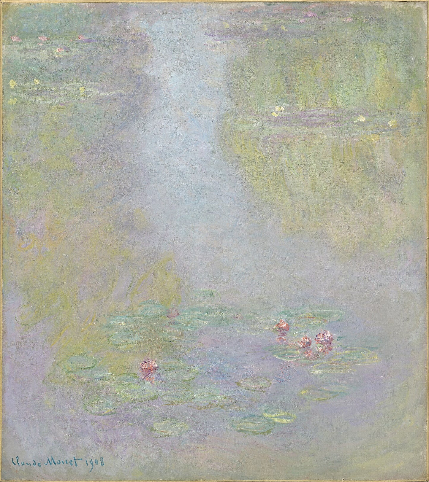 🎨 Nymphéas – Mgła i delikatność, Claude Monet, 1908