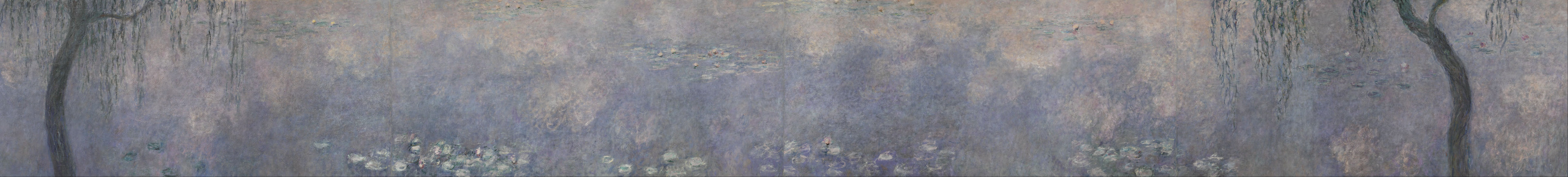 Nenufary: Dwa Wierzby - Claude Monet