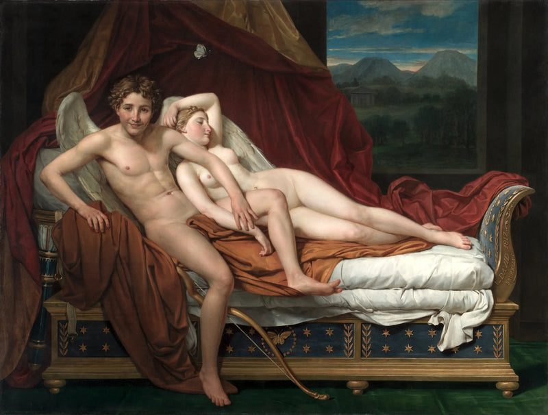 Miłość i Psyche - Jacques-Louis David