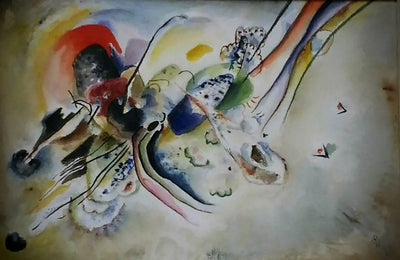 Reproduction du tableau « Composition - Vassily Kandinsky » par Alpha Reproduction en peinture à l’huile