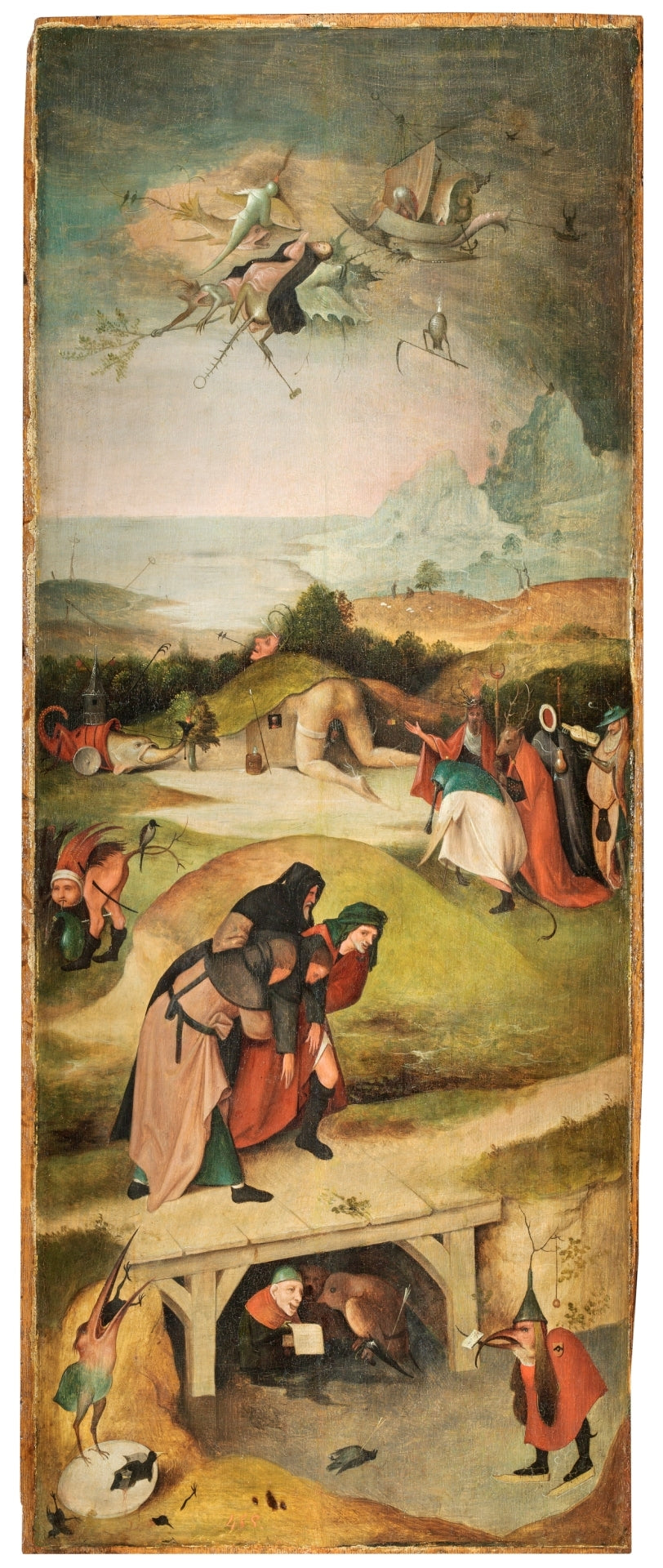 Kuszenie św. Antoniego. - Hieronymus Bosch