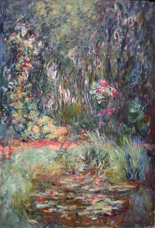 🍃 Zakątek stawu z nenufarami – Claude Monet