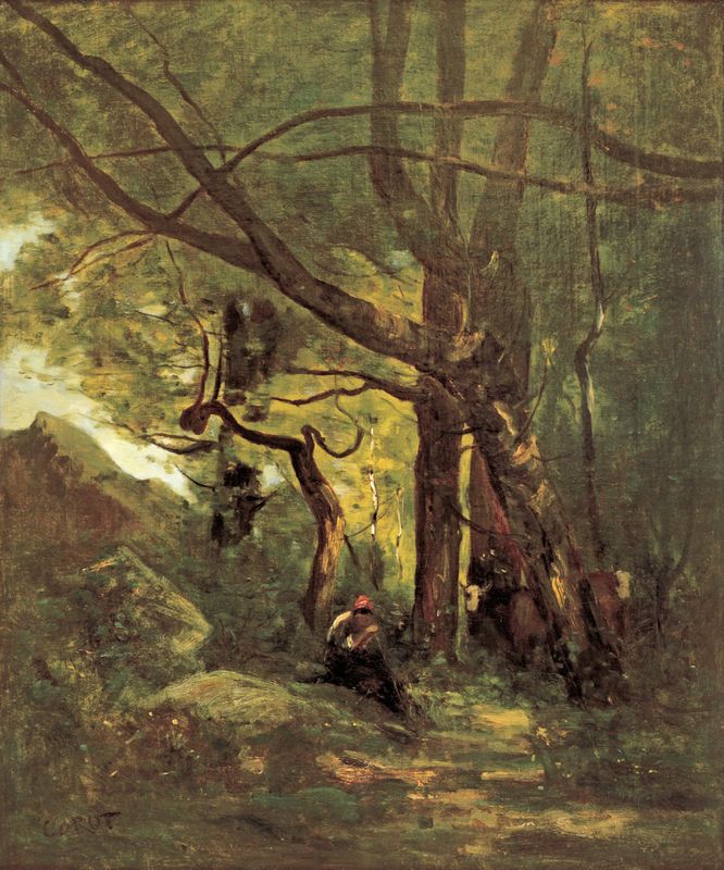 Clairière boisée - Jean-Baptiste Camille Corot