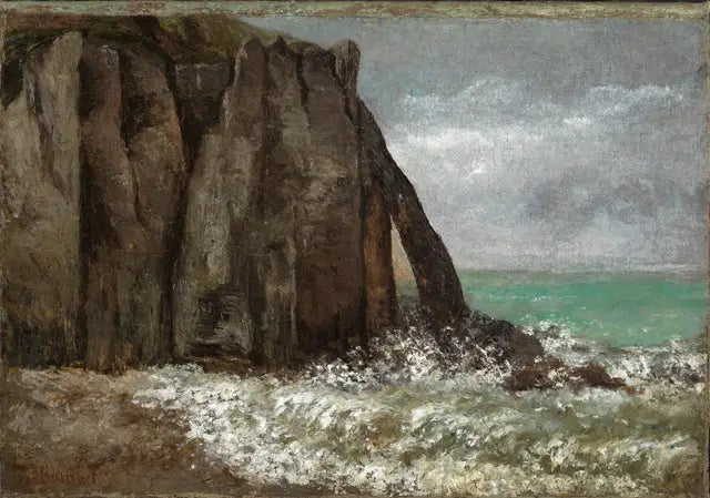 Plaża w Étretat - Gustave Courbet